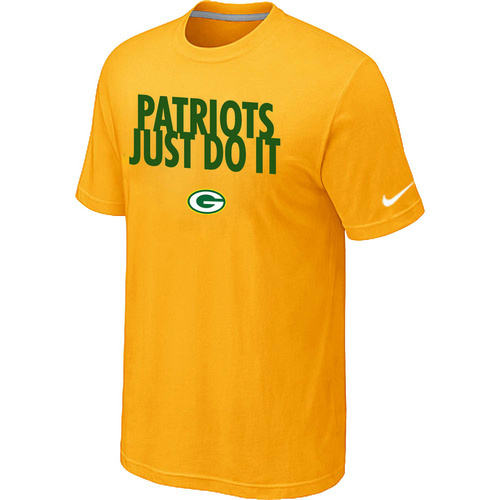Green Bay Packers Just Do It Yellow T-Shirt