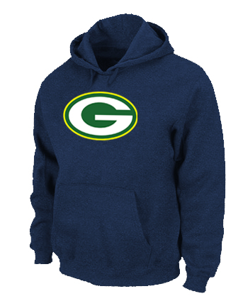 Green Bay Packers Logo Pullover Hoodie D.Blue