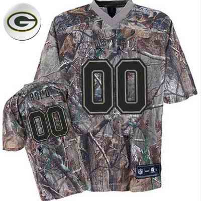 Green Bay Packers Men Customized camo Jersey