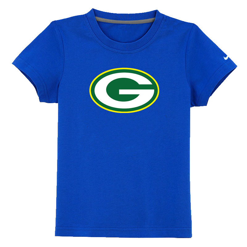 Green Bay Packers Sideline Legend Authentic Logo Youth T-Shirt Blue