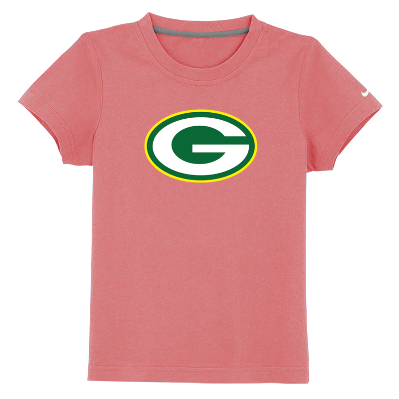 Green Bay Packers Sideline Legend Authentic Logo Youth T-Shirt Pink