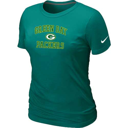Green Bay Packers Women's Heart & Soul L.Green T-Shirt Green Bay Packers Women's Heart & Soul L.Green T-Shirt