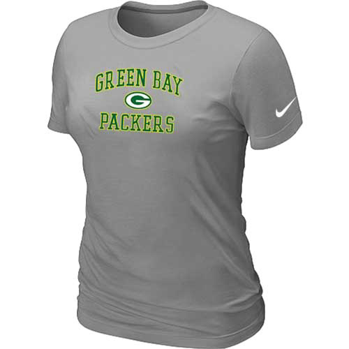 Green Bay Packers Women's Heart & Soul L.Grey T-Shirt