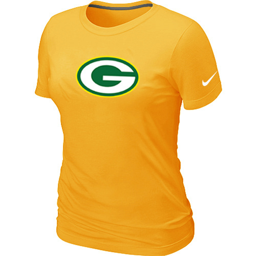 Green Bay Packers Yellow Women's Logo T-Shirt Green Bay Packers Yellow Women's Logo T-Shirt