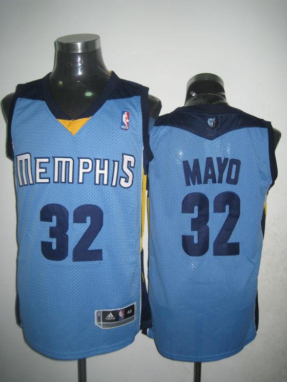 Grizzlies 32 Mayo Light Blue Jerseys - Click Image to Close