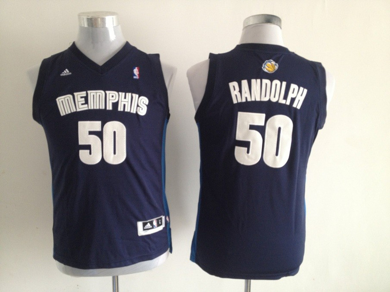 Grizzlies 50 Randolph Blue Youth Jersey - Click Image to Close