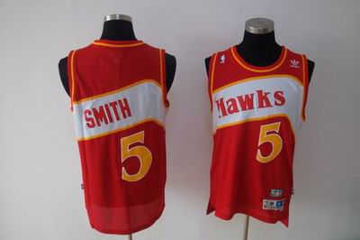 Hawks 5 Josh Smith Red Jerseys