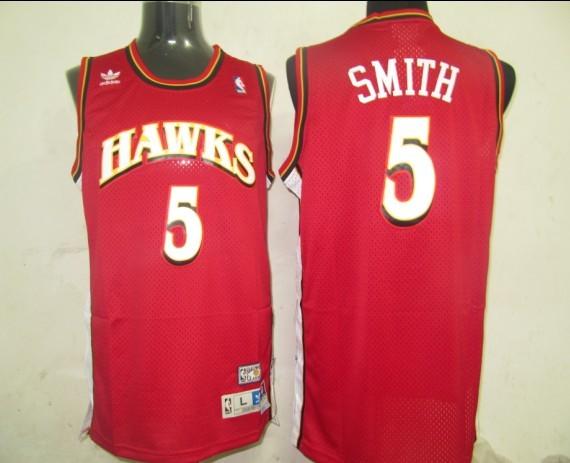 Hawks 5 Smith Red Swingman Jerseys