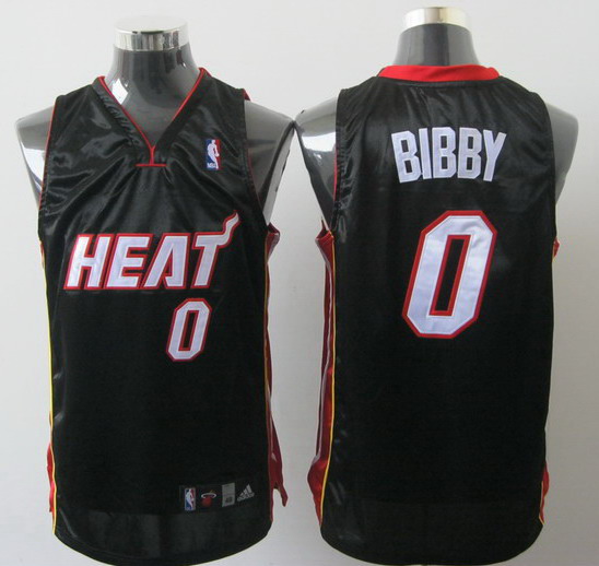Heat 0 Bibby Black Jerseys