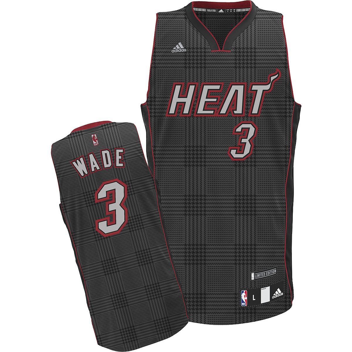 Heat 3 Wade Grey Jersey
