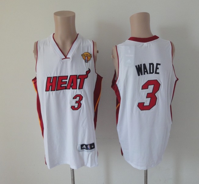 Heat 3 Wade White 2013 Finals Edition Jerseys