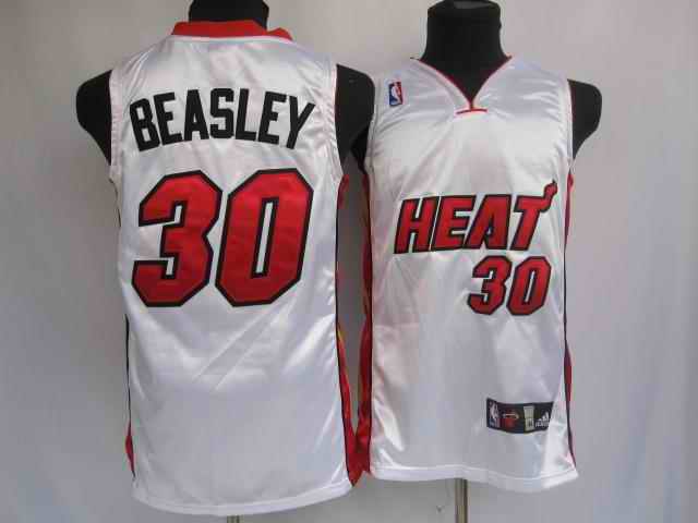Heat 30 Beasley White Jerseys