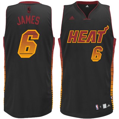 Heat 6 James Black Jersey