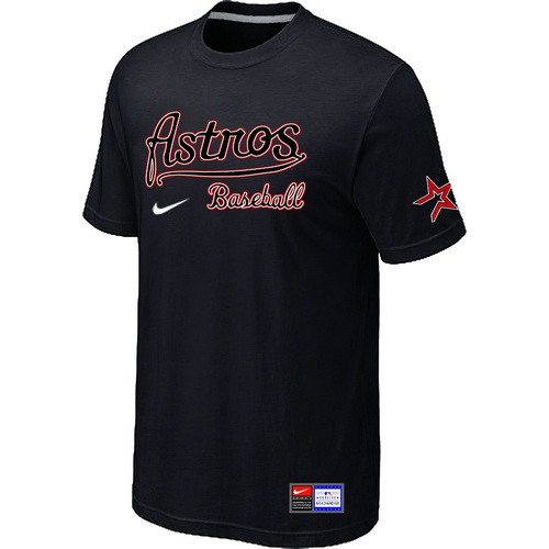 Houston Astros Black Nike Short Sleeve Practice T-Shirt