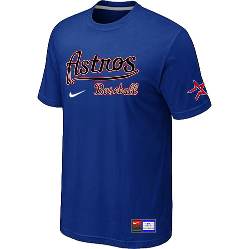 Houston Astros Blue Nike Short Sleeve Practice T-Shirt