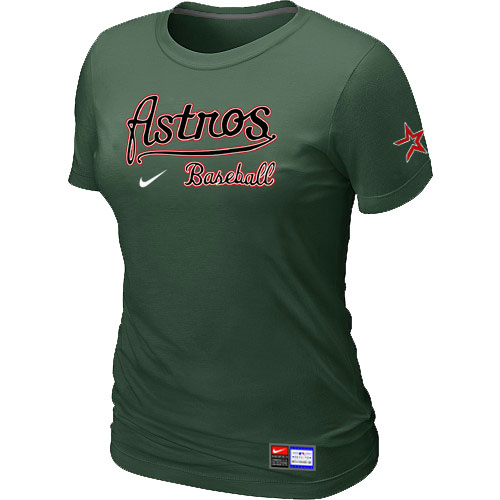 Houston Astros D.Green Nike Women's Short Sleeve Practice T-Shirt