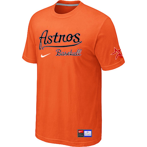 Houston Astros Orange Nike Short Sleeve Practice T-Shirt