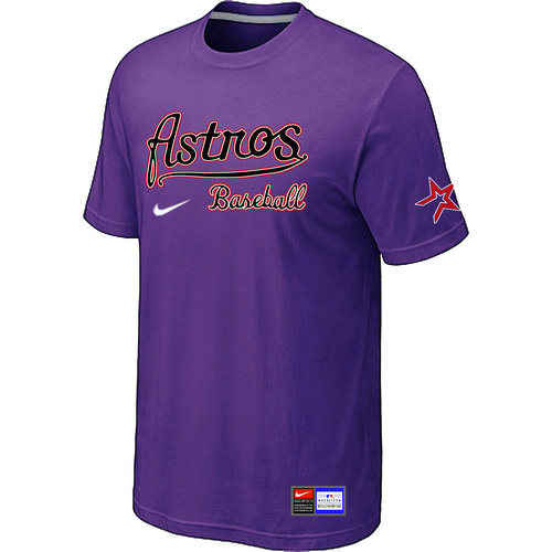 Houston Astros Purple Nike Short Sleeve Practice T-Shirt