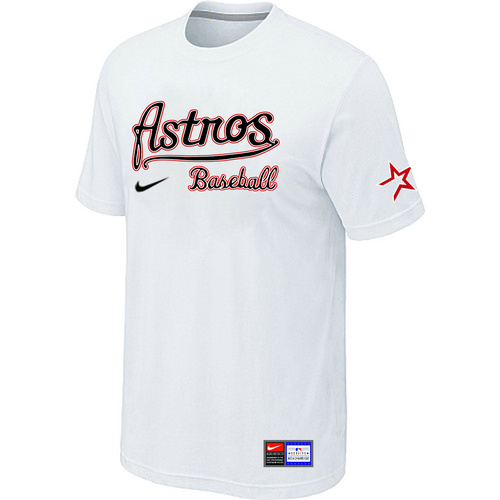 Houston Astros White Nike Short Sleeve Practice T-Shirt