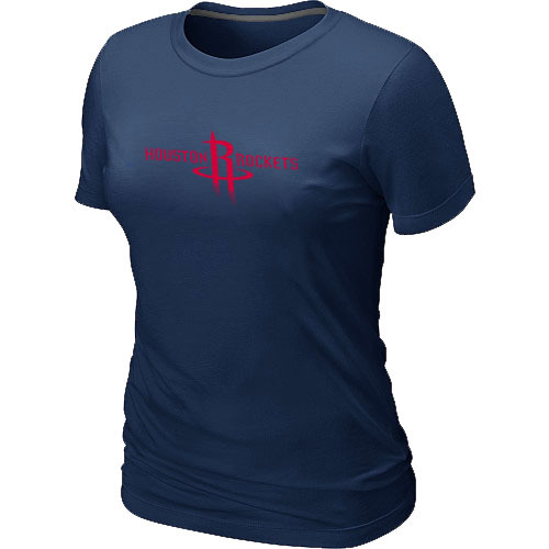 Houston Rockets Big & Tall Primary Logo D.Blue Women's T-Shirt