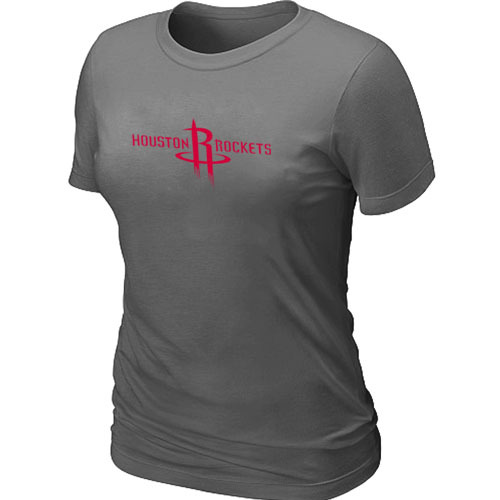 Houston Rockets Big & Tall Primary Logo D.Grey Women's T-Shirt