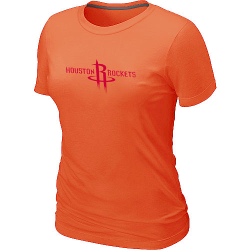 Houston Rockets Big & Tall Primary Logo Orange Women's T-Shirt