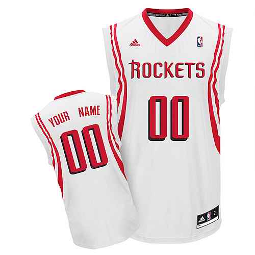 Houston Rockets Custom white adidas Home Jersey