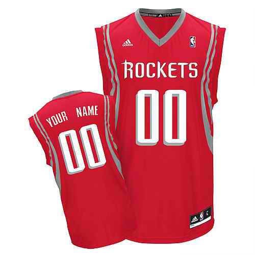 Houston Rockets Youth Custom red white number Jersey