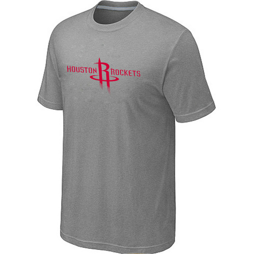 Houston Rockets adidas Primary Logo T-Shirt -L.Grey - Click Image to Close