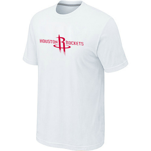 Houston Rockets adidas Primary Logo T-Shirt -White - Click Image to Close