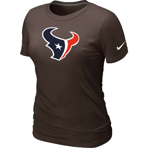 Houston Texans Brown Women's Logo T-Shirt