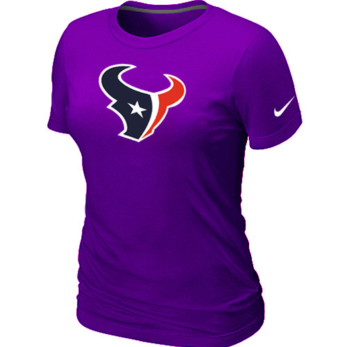 Houston Texans Purple Women's Logo T-Shirt