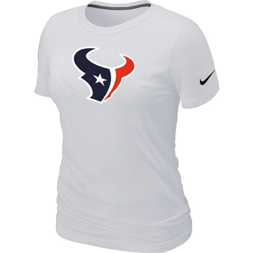 Houston Texans White Women's Logo T-Shirt