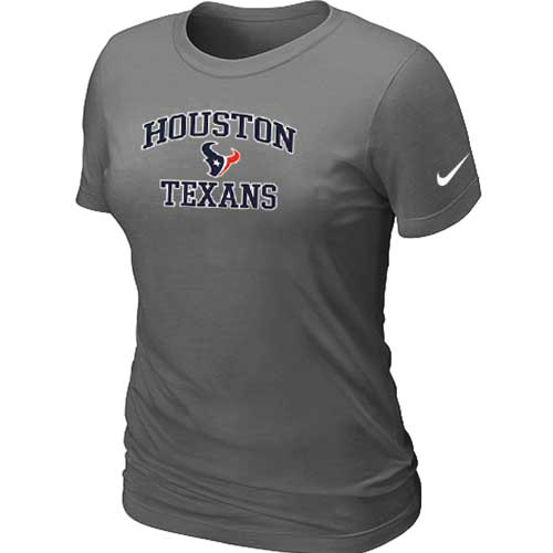 Houston Texans Women's Heart & Soul D.Grey T-Shirt