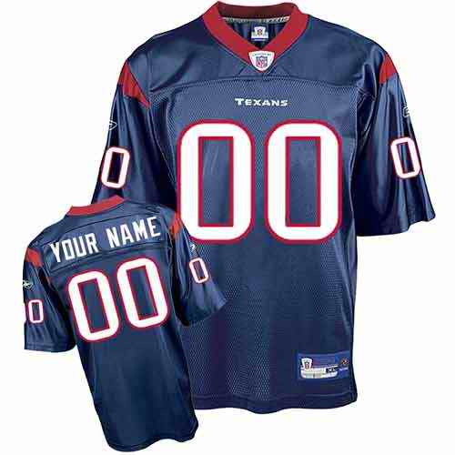 Houston Texans Youth Customized blue Jersey