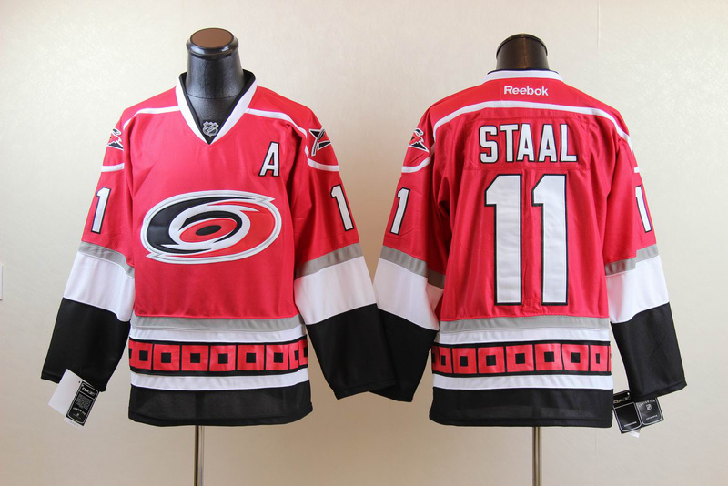 Hurricanes 11 Staal Red Jerseys