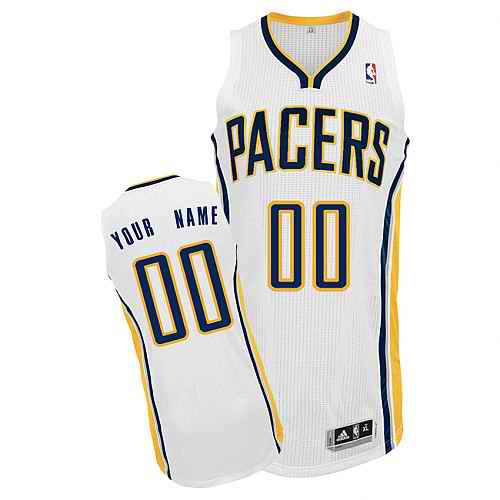 Indiana Pacers Custom white Home Jersey - Click Image to Close