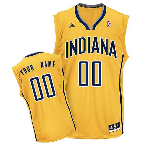 Indiana Pacers Custom yellow Alternate Jersey