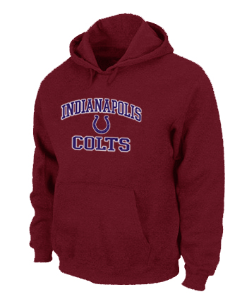 Indianapolis Colts Heart & Soul Pullover Hoodie Red - Click Image to Close