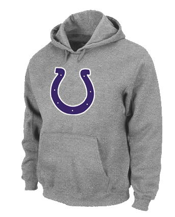 Indianapolis Colts Logo Pullover Hoodie Grey