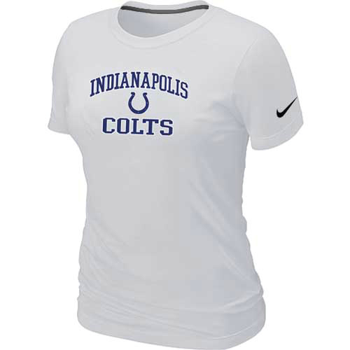 Indianapolis Colts Women's Heart & Soul White T-Shirt