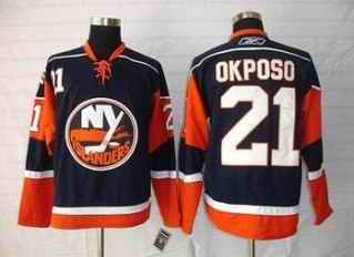 Islanders 21 Kyle Okposo Dark blue jerseys - Click Image to Close