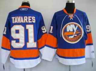 Islanders 91 John Tavares blue jerseys - Click Image to Close