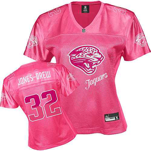 Jacksonville Jaguars 32 JONES-DREW pink Womens Jerseys