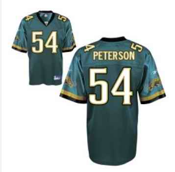 Jacksonville Jaguars 54 Mike Peterson Green Jerseys