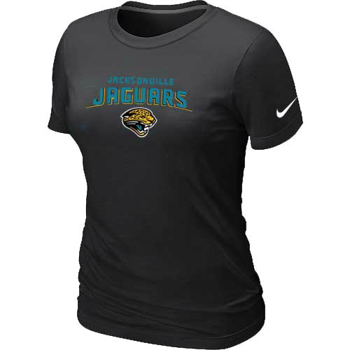 Jacksonville Jaguars Women's Heart & Soul Black T-Shirt - Click Image to Close