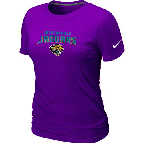 Jacksonville Jaguars Women's Heart & Soul Purple T-Shirt
