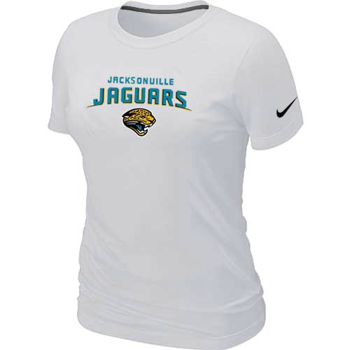 Jacksonville Jaguars Women's Heart & Soul White T-Shirt