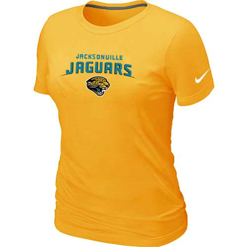 Jacksonville Jaguars Women's Heart & Soul Yellow T-Shirt
