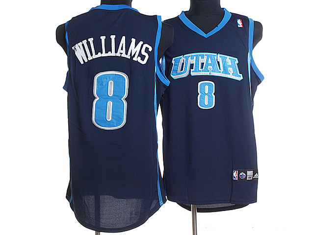 Jazz 8 Williams Blue Jerseys
